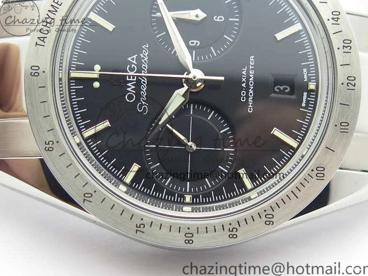 1230 Speedmaster ’57 Co-Axial OMF 1:1 Best Edition Black Dial White Markers On SS Bracelet A Durable 8146